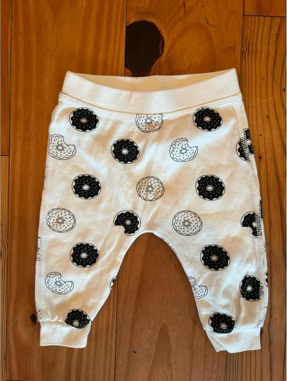 Monica + Andy Donut 100% Organic Cotton Baby Pajama Pants Size 3-6 Months